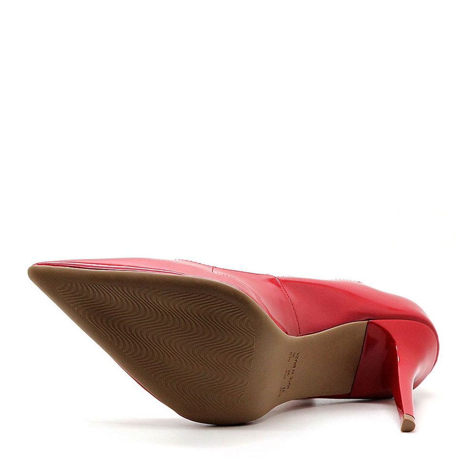 scarpin vermelho verniz