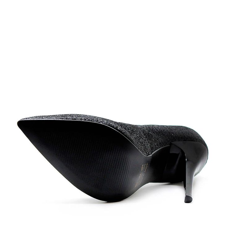scarpin preto salto alto fino