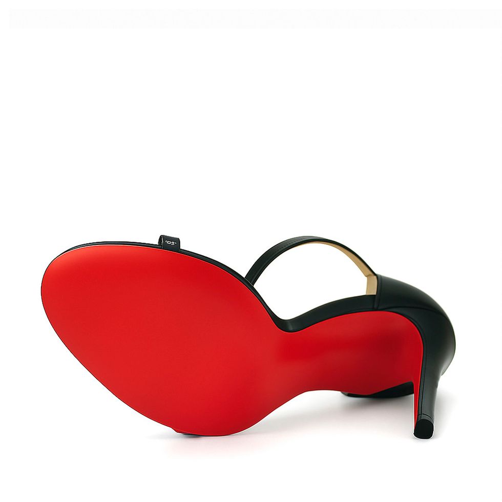 Sandália Royalz Verniz Sola Vermelha Paola Salto Alto Fino Tira