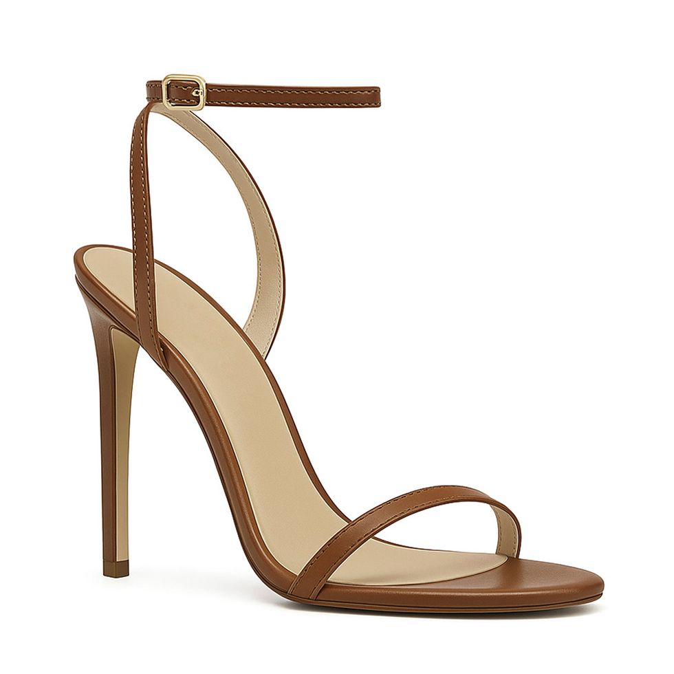 Sandália Royalz Lisa Liz Salto Alto Fino Marrom Royalz Royalz